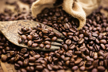 roasted coffee beans, can be use for a background