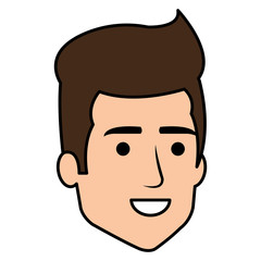 young man head avatar character