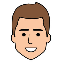 young man head avatar character