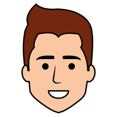 young man head avatar character