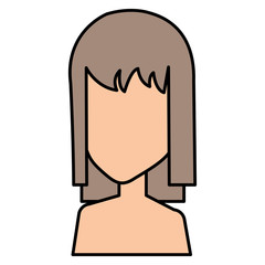 beautiful woman shirtless avatar character