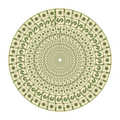 round money background