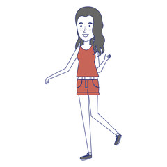 beautiful woman avatar character