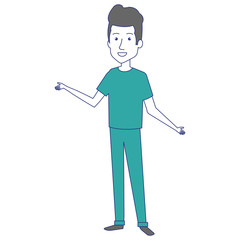 young man avatar character