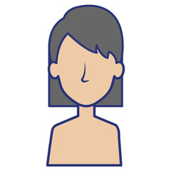 beautiful woman shirtless avatar character