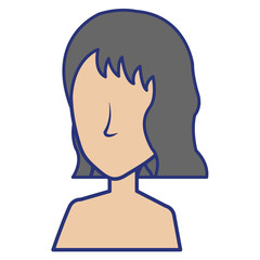beautiful woman shirtless avatar character