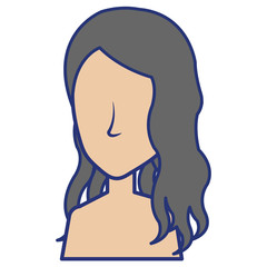 beautiful woman shirtless avatar character