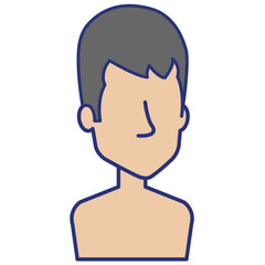 young man shirtless avatar character