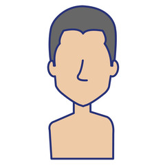 young man shirtless avatar character