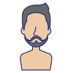 young man shirtless avatar character