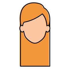 beautiful woman head avatar character