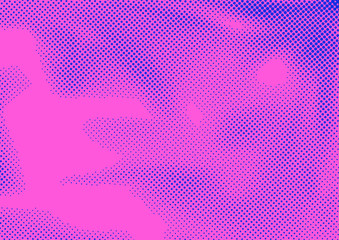 Fototapeta premium Bright pink halftone abstract dotted pattern layout