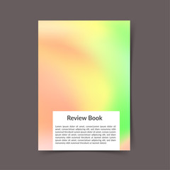 Soft green and pink bright color harmony modern book cover