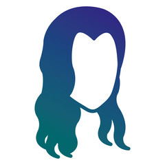 beautiful woman head avatar character vector illustration design