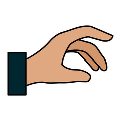 human hand catching icon vector illustration design