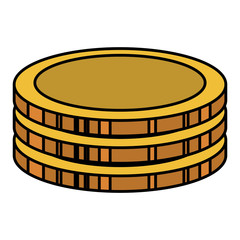 coins money isolated icon vector illustration design