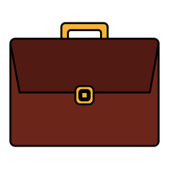 portfolio briefcase isolated icon vector illustration design