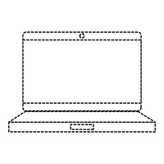 laptop computer isolated icon vector illustration design