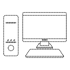 computer desktop isolated icon vector illustration design