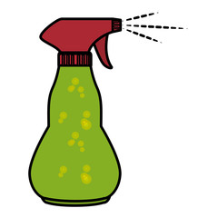 cleaner splash bottle laundry product vector illustration design