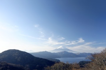 Fototapeta premium 芦ノ湖と富士山