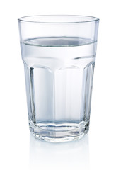 Glass of Water isolated on a white background