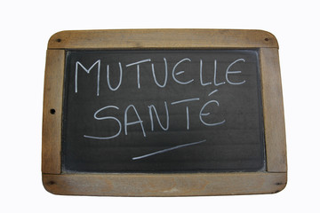 Fototapeta premium ardoise mutuelle santé