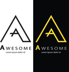 Letter A logo design