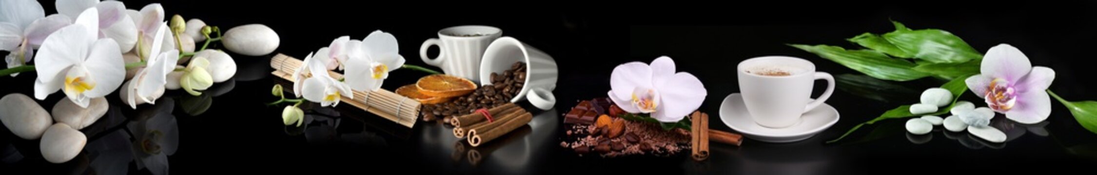 coffe,flowers