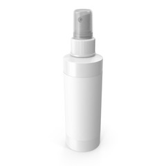 3D rendering of spray bottle, isolated on white background.