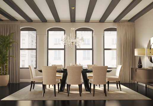 New York Inspired Dining Room 