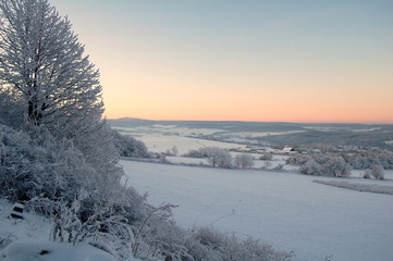Blich zum winterlichen Ficchtelberg