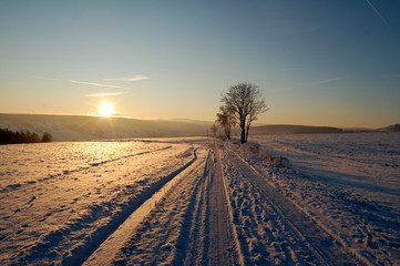 Januarmorgen im Erzgebirge