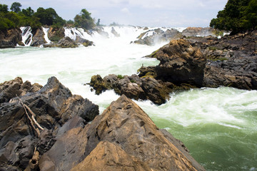 Kon Pa Peng Waterfall at Lao PDR.