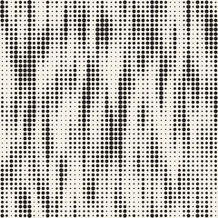 Modern Stylish Halftone Texture. Endless Abstract Background With Circles. Vector Seamless Mosaic Pattern.