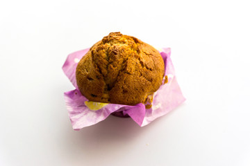 Tasty Homemade muffins on table
