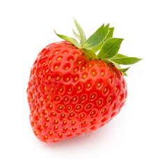 Strawberry isolated on white background. Fresh berry.