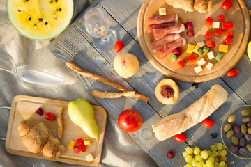 Group of friends enjoying  with champagne at the Beach