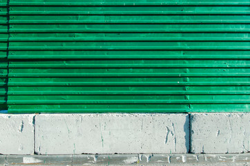 fragment of building fence