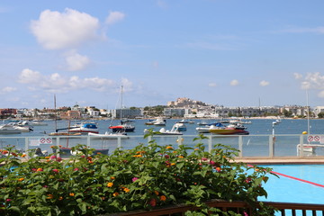 Stupenda vista del panorama dell'isola di Ibiza