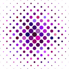Purple dot pattern background - geometric vector graphic from circles
