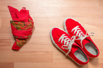 Zapatillas rojas