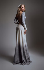 Fototapeta premium Beautiful young model posing in studio