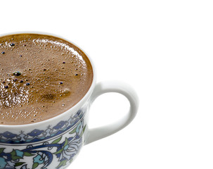 Turkish Coffee with Copy Space 