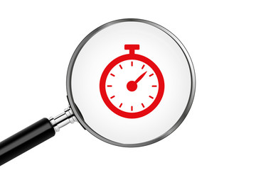 Lupe sucht/findet - Stoppuhr