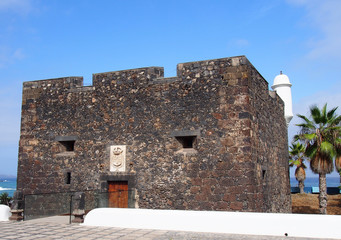 Castillo de San Felipe in puerto cruz tenerife a small castle on the seafront