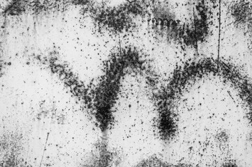 White metal wall texture background with scratches and cracks.