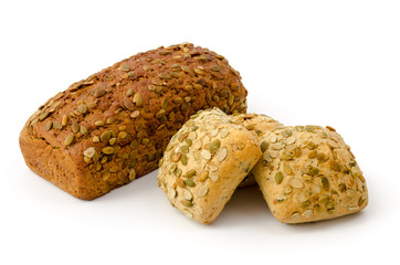 Kürbiskernbrot und -brötchen