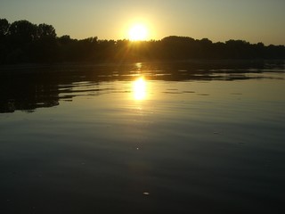 Auf der Donau mit dem Schlauchboot