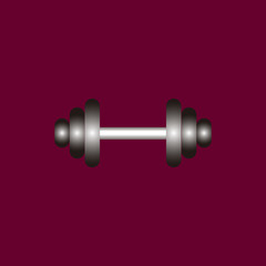 Dumbbell heavy icon vector illustration